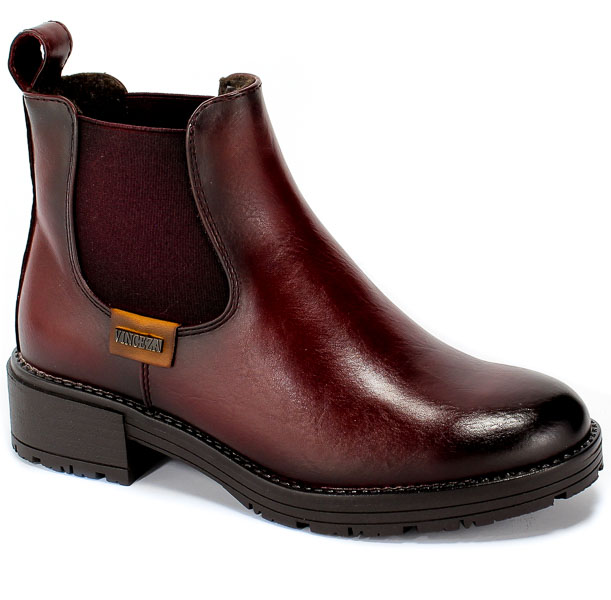 Botki Vinceza 20-10477 Bordowy