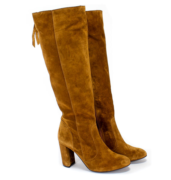 Kozaki Nessi 18456 Camel 19 Brązowy Skóra