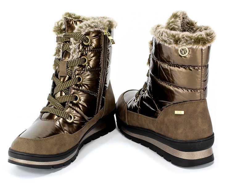 Śniegowce Caprice 9-26221-23 918 Bronce Comb Brązowy 