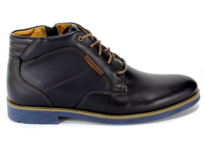 Trzewiki Riko 861 Juma Blue II/AX Granat Skóra