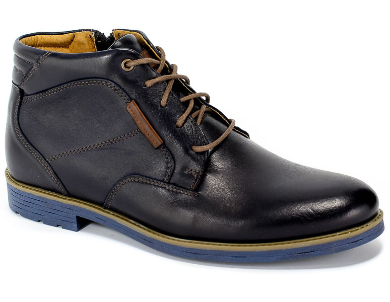 Trzewiki Riko 861 Juma Blue II/AX Granat Skóra