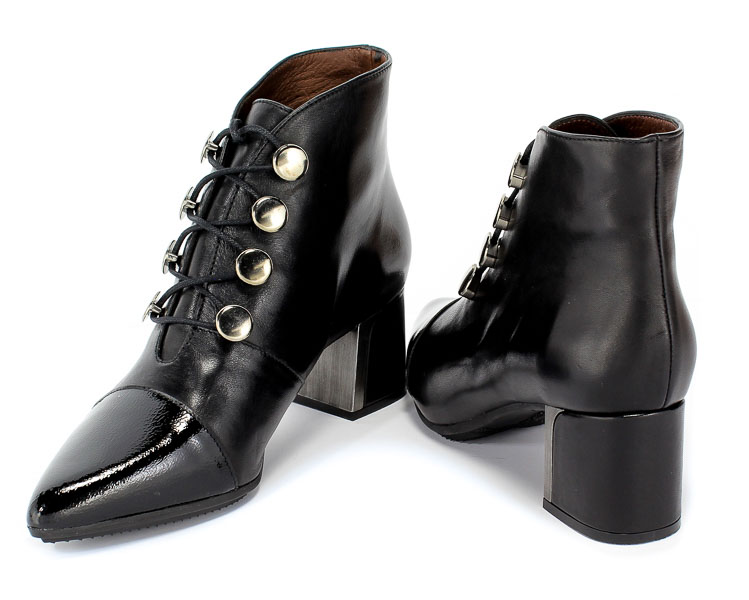 Botki Hispanitas Hi99197 Rio-I9 Soho-I9 Black Czarny Skóra