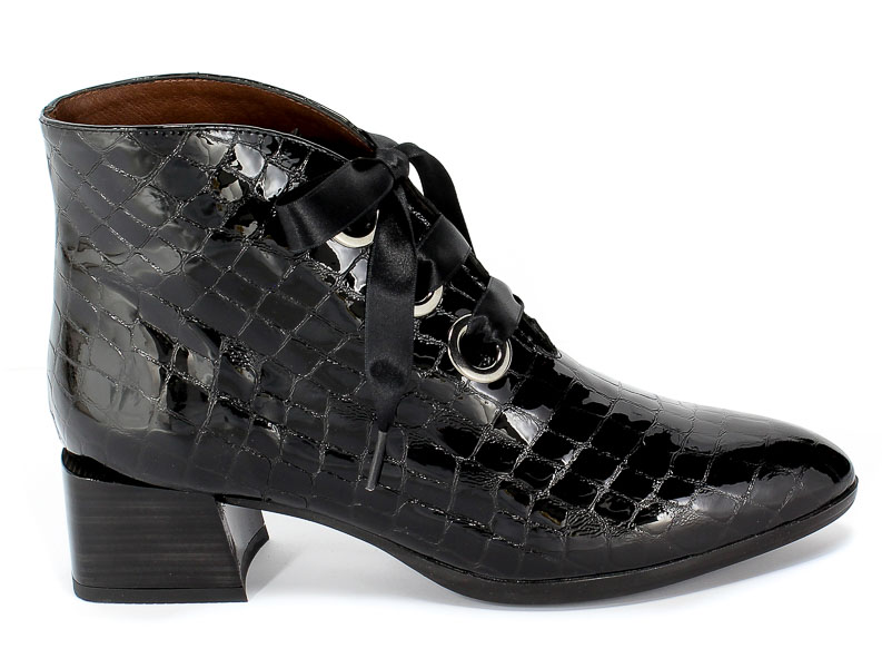 Botki Hispanitas Hi99276 Dakota-I9 Black Czarny Skóra