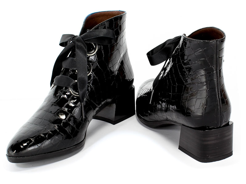 Botki Hispanitas Hi99276 Dakota-I9 Black Czarny Skóra