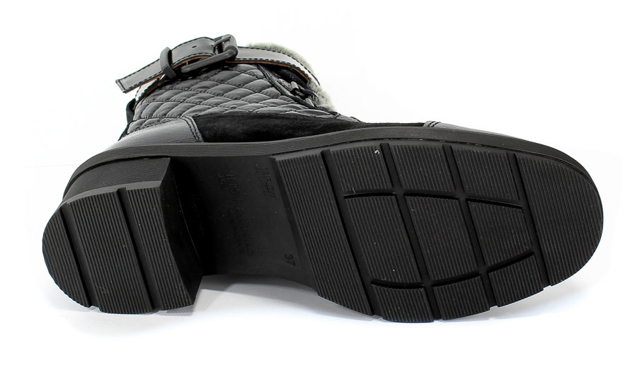 Botki Hispanitas Hi99286 Bufalo I-9 Velour-I9 Black Czarny Skóra