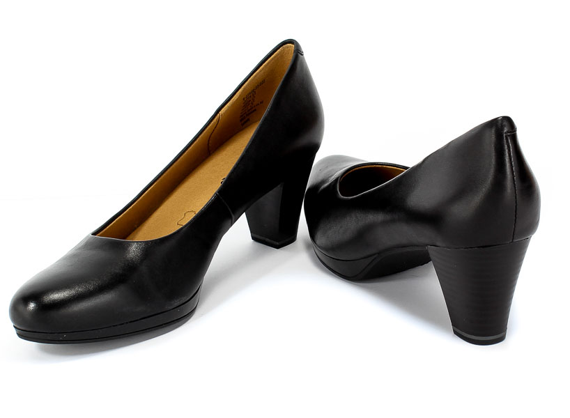 Czółenka Caprice 9-22409-23 022 Black Nappa Czarny Skóra