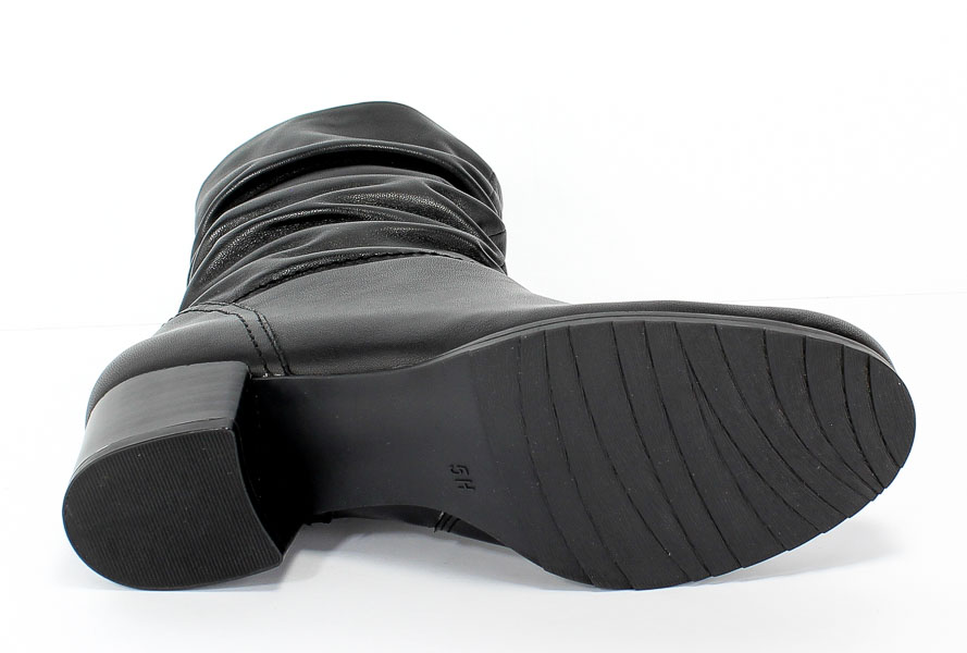 Botki Caprice 9-25301-23 022 Black Nappa Czarny Skóra