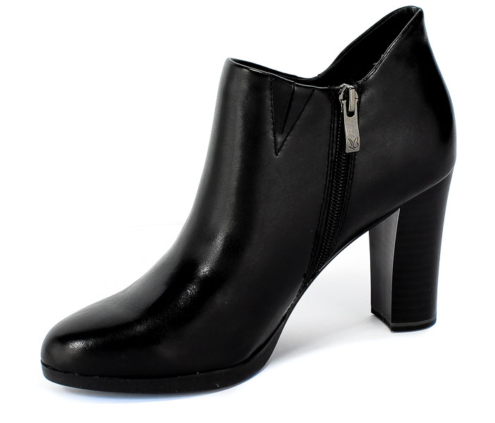 Botki Caprice 9-25339-23 022 Black Nappa Czarny Skóra