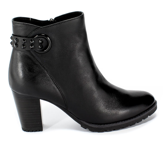 Botki Caprice 9-25343-23 022 Black Nappa Czarny Skóra