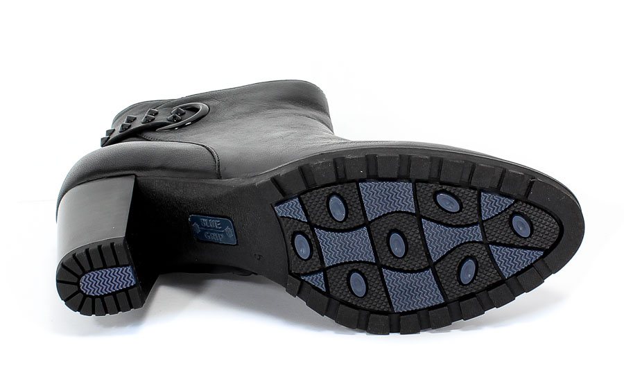 Botki Caprice 9-25343-23 022 Black Nappa Czarny Skóra