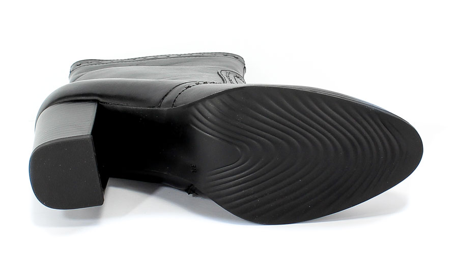 Botki Caprice 9-25346-23 022 Black Nappa Czarny Skóra