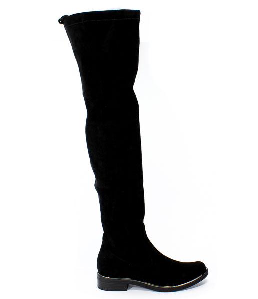 Kozaki Caprice 9-25510-23 044 Black Stretch Czarny Skóra