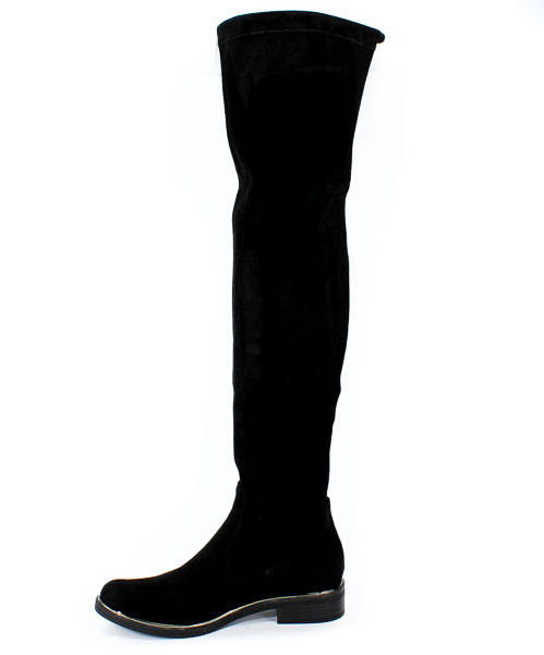 Kozaki Caprice 9-25510-23 044 Black Stretch Czarny Skóra