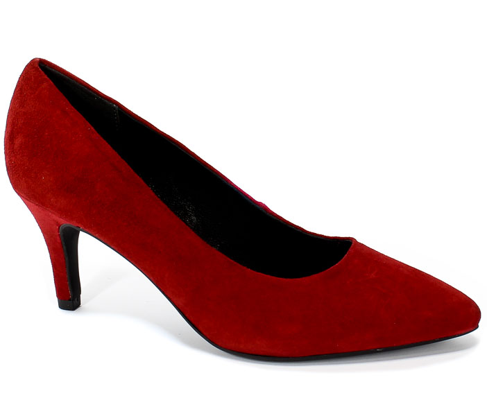 Czółenka Marco Tozzi 2-22472-23 500 Red Czerwony Skóra