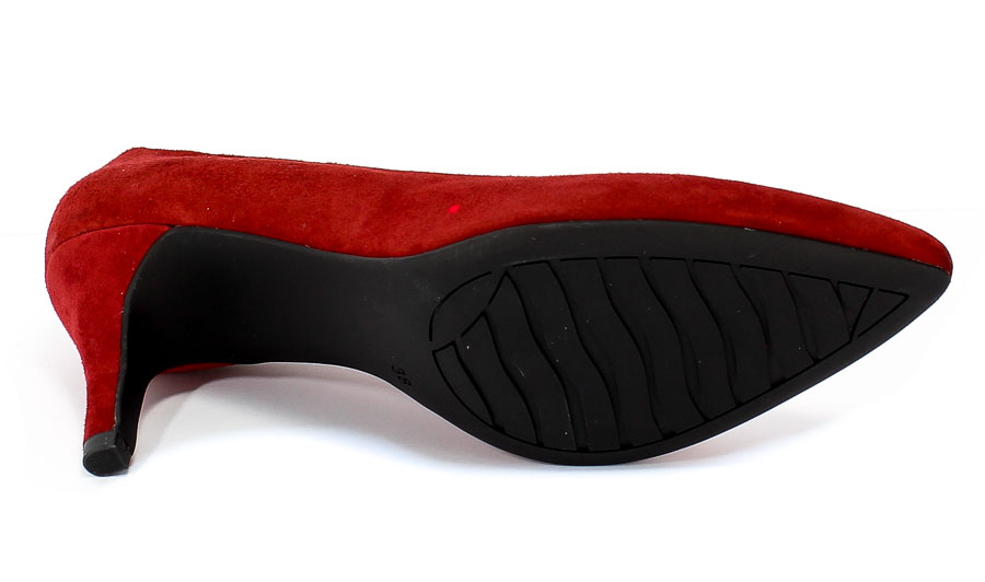 Czółenka Marco Tozzi 2-22472-23 500 Red Czerwony Skóra