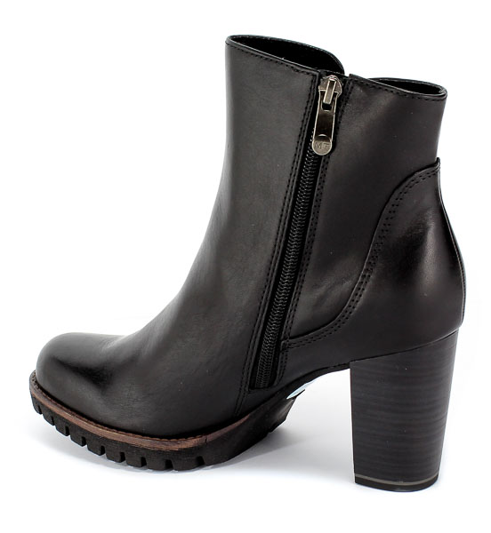 Botki Marco Tozzi 2-25465-23 002 Black Antic Czarny Skóra
