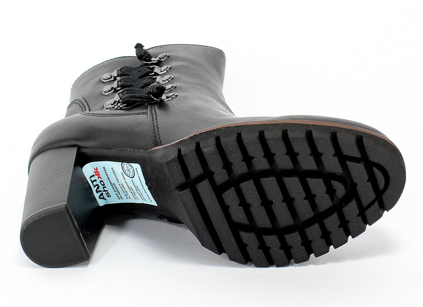 Botki Marco Tozzi 2-25465-23 002 Black Antic Czarny Skóra