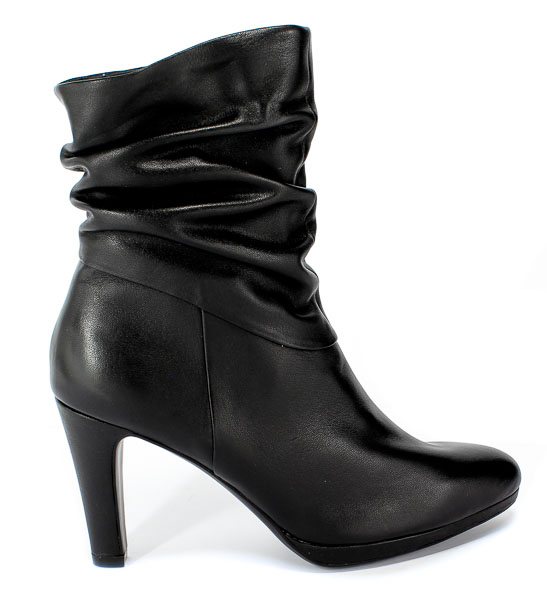 Botki Caprice 9-25303-23 022 Black Nappa Czarny Skóra