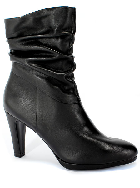 Botki Caprice 9-25303-23 022 Black Nappa Czarny Skóra