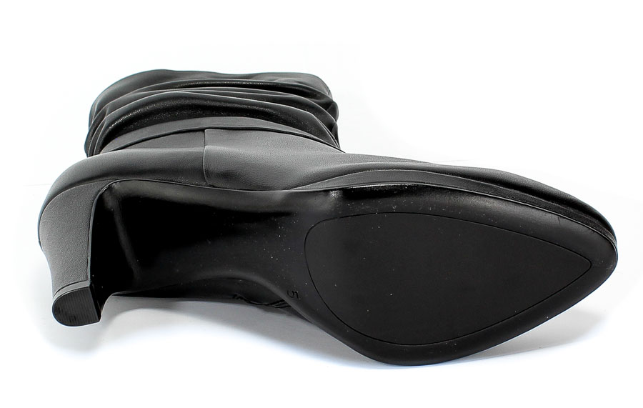 Botki Caprice 9-25303-23 022 Black Nappa Czarny Skóra