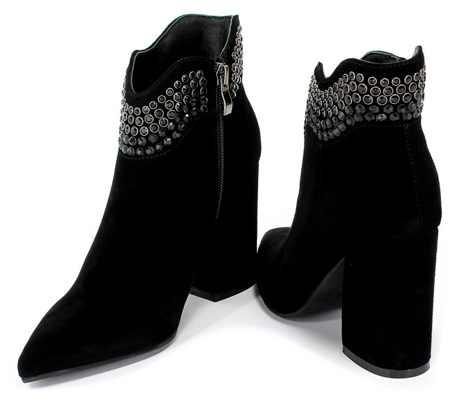 Trzewiki Alma En Pena I19511 Suede Black Czarny Skóra