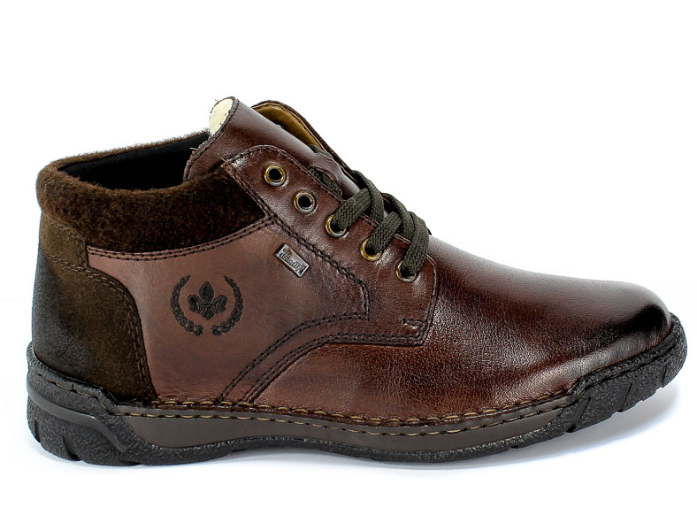 Trzewiki Rieker B0348-25 Brown Brązowy Skóra
