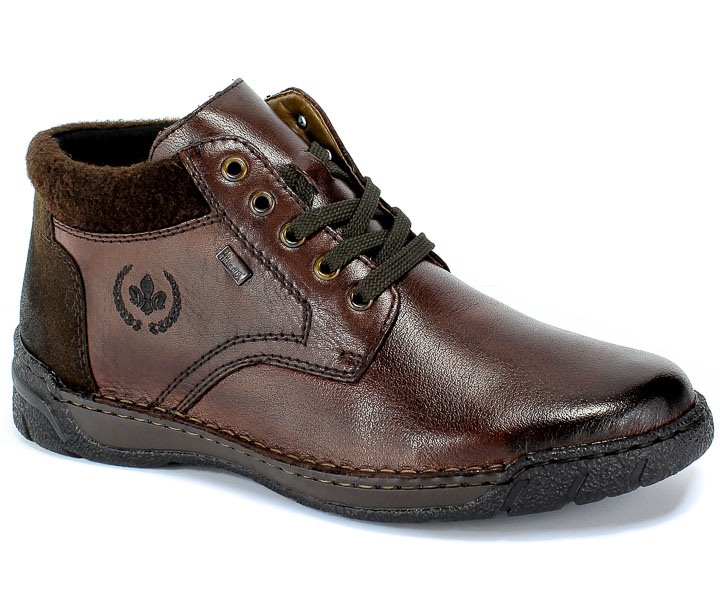 Trzewiki Rieker B0348-25 Brown Brązowy Skóra