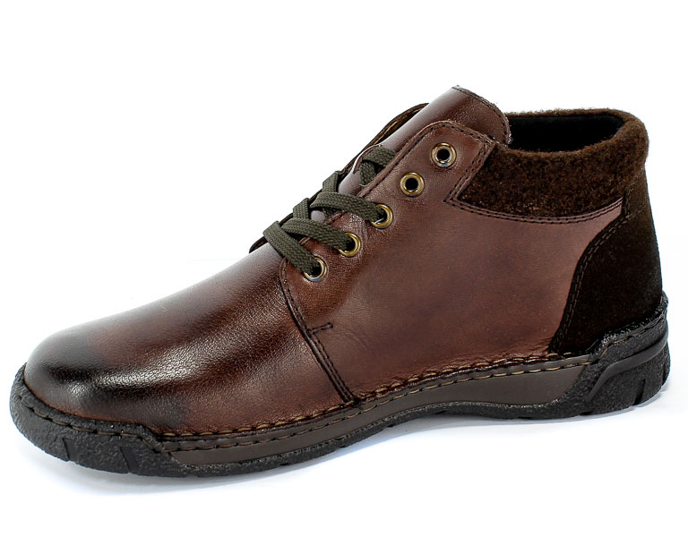 Trzewiki Rieker B0348-25 Brown Brązowy Skóra