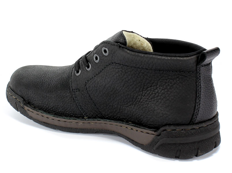 Trzewiki Rieker B0349-00 Black Czarny Skóra