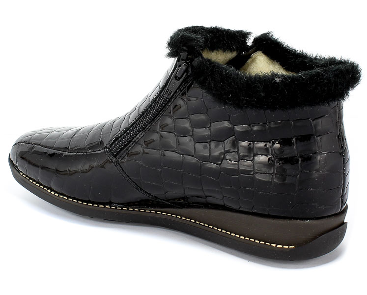 Trzewiki Rieker 44263-00 Black Czarny Skóra