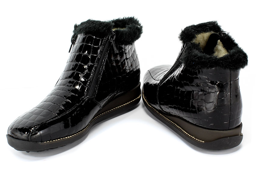 Trzewiki Rieker 44263-00 Black Czarny Skóra
