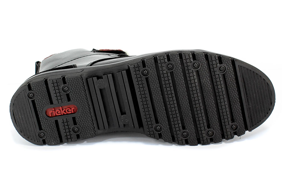Trzewiki Rieker F3133-00 Black Czarny Skóra