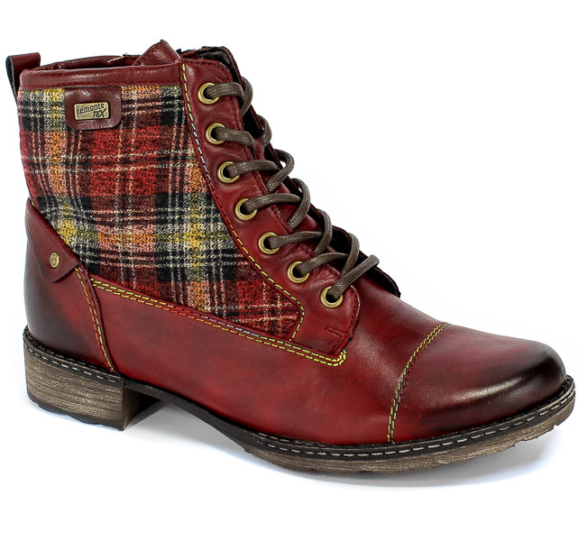 Trzewiki Remonte D4354-35 Red Combination Czerwony