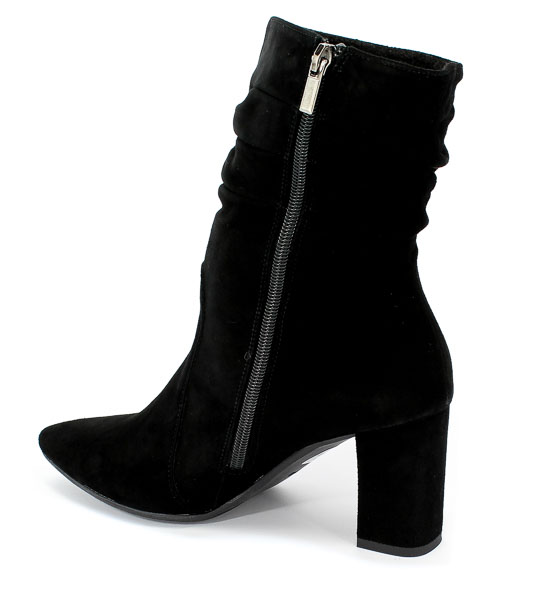 Botki Euro Moda KL 1000-253-S Czarny Skóra