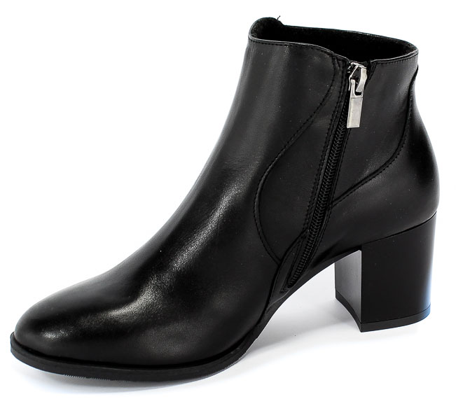 Botki Euro Moda KL 1019-571 Czarny Skóra