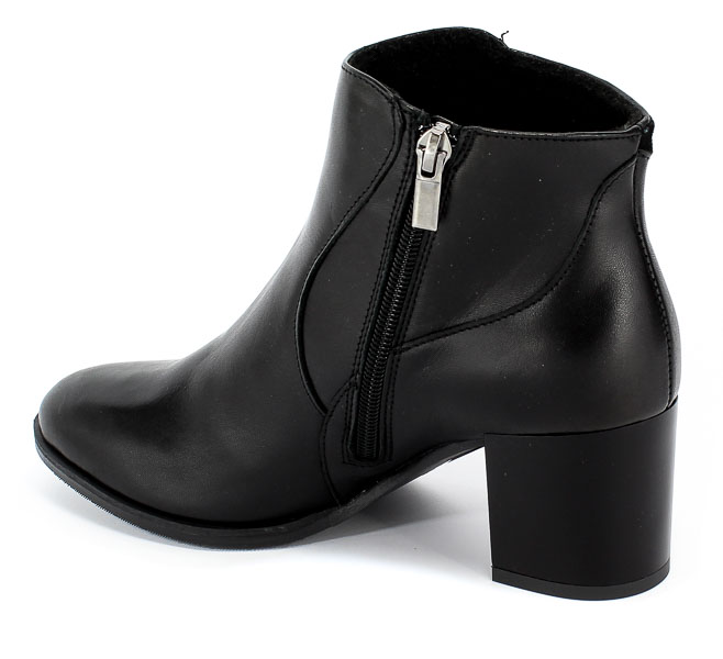 Botki Euro Moda KL 1019-571 Czarny Skóra