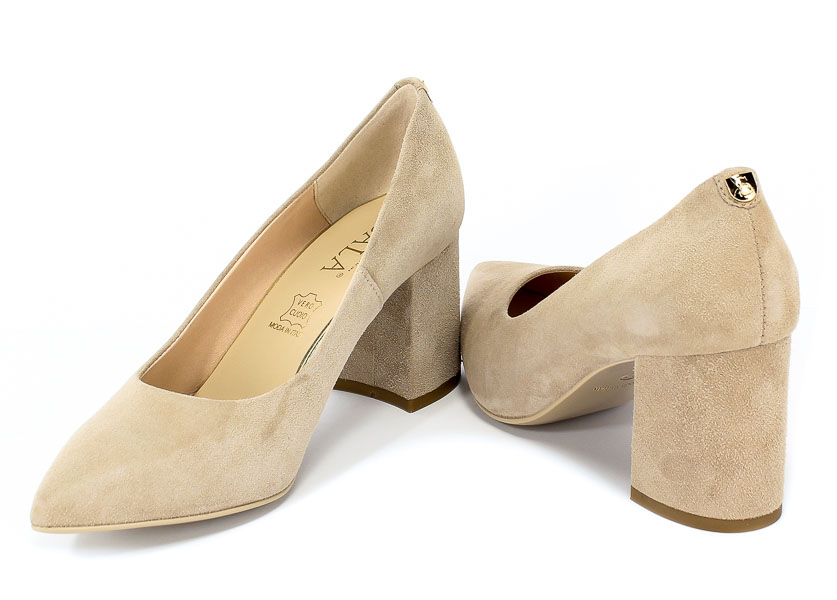 Czółenka Sala 9212 140 Beż Skóra