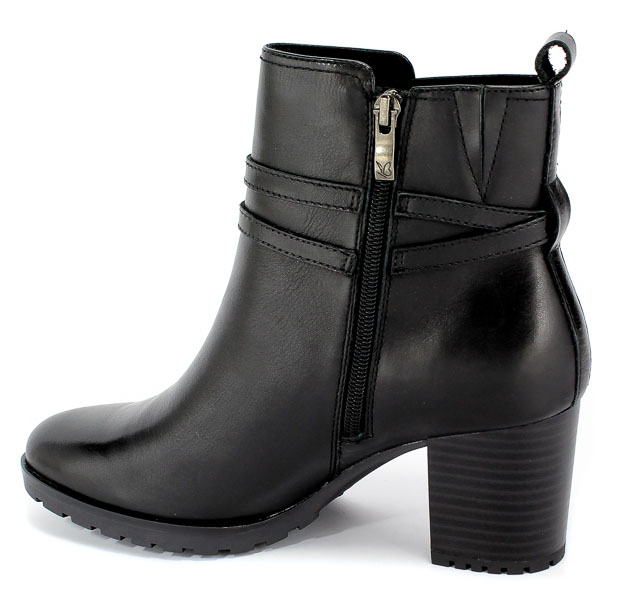 Botki Caprice 9-25431-23 022 Black Nappa Czarny Skóra