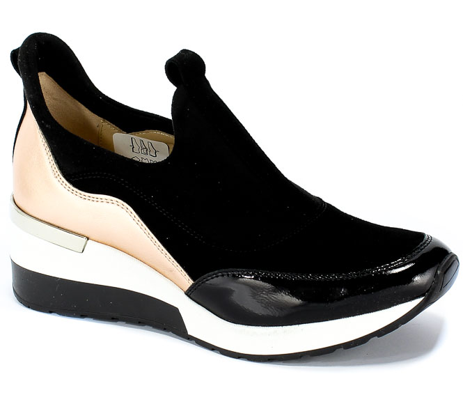 Półbuty Aga 6937/272/19/1465 Czarny Skóra