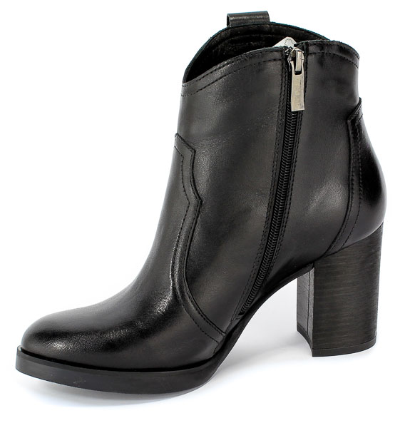 Botki Chebello 2350-002-000-MIC-S51 Czarny Skóra