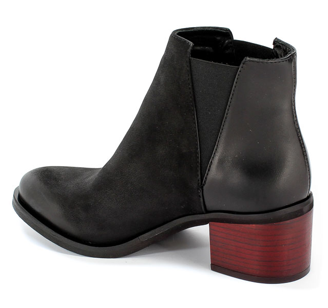 Botki Chebello 2371-001-002-MIC-S45 Czarny Skóra