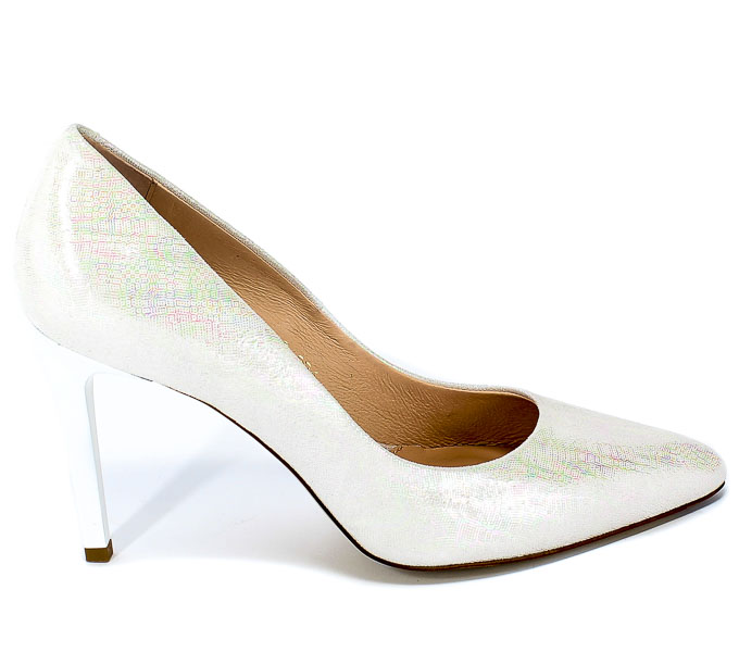 Czółenka Visconi 7250391/817 Tecza Bianco Skóra