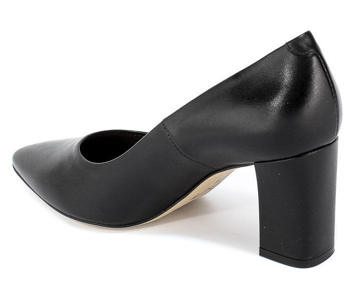 Czółenka Visconi 7415712/896 Nero (Obl) Czarny Skóra