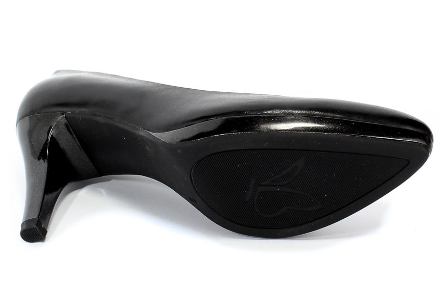 Czółenka Caprice 9-22414-24 022 Black Nappa Czarny Skóra