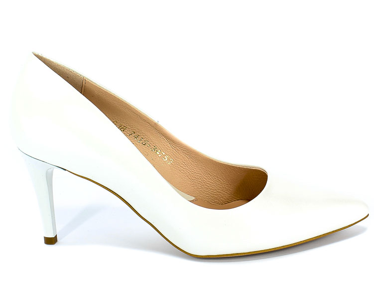 Czółenka Visconi 7415712/876 Perla Bianco Skóra