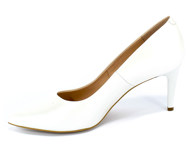Czółenka Visconi 7415712/876 Perla Bianco Skóra