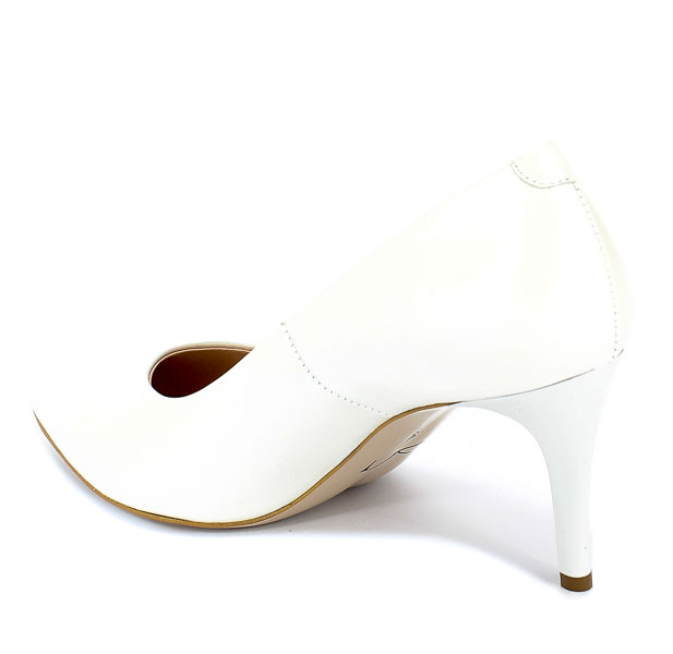 Czółenka Visconi 7415712/876 Perla Bianco Skóra