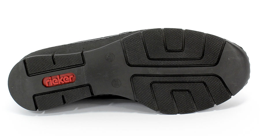 Półbuty Rieker 59766-18 Blue Granatowy Skóra