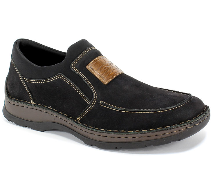 Półbuty Rieker 05352-03 Black Czarny Skóra