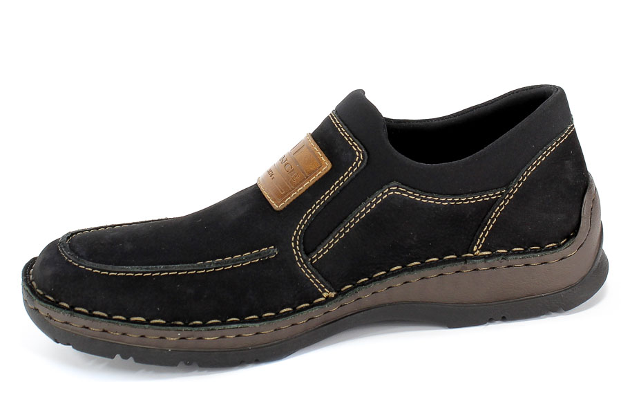 Półbuty Rieker 05352-03 Black Czarny Skóra